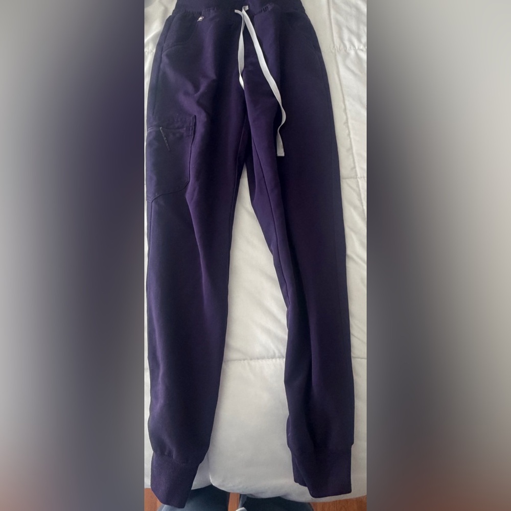 Figs High Waisted Zamora Purple Fig Joggers